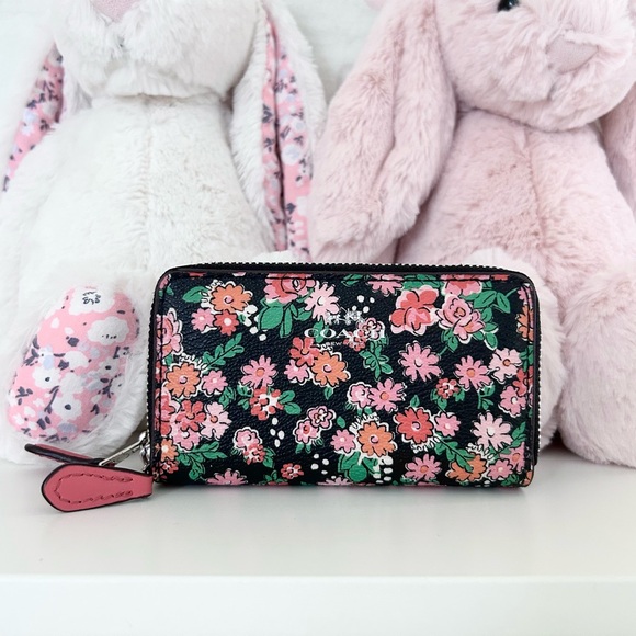 Coach Floral Double Zip Floral Wallet - Picture 1 of 3